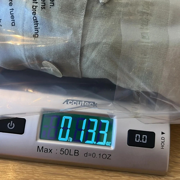 CHICO’S Design Vintage Linen Blend Mother of Pearl Shell Button Up Collard Shirt - Picture 9 of 10